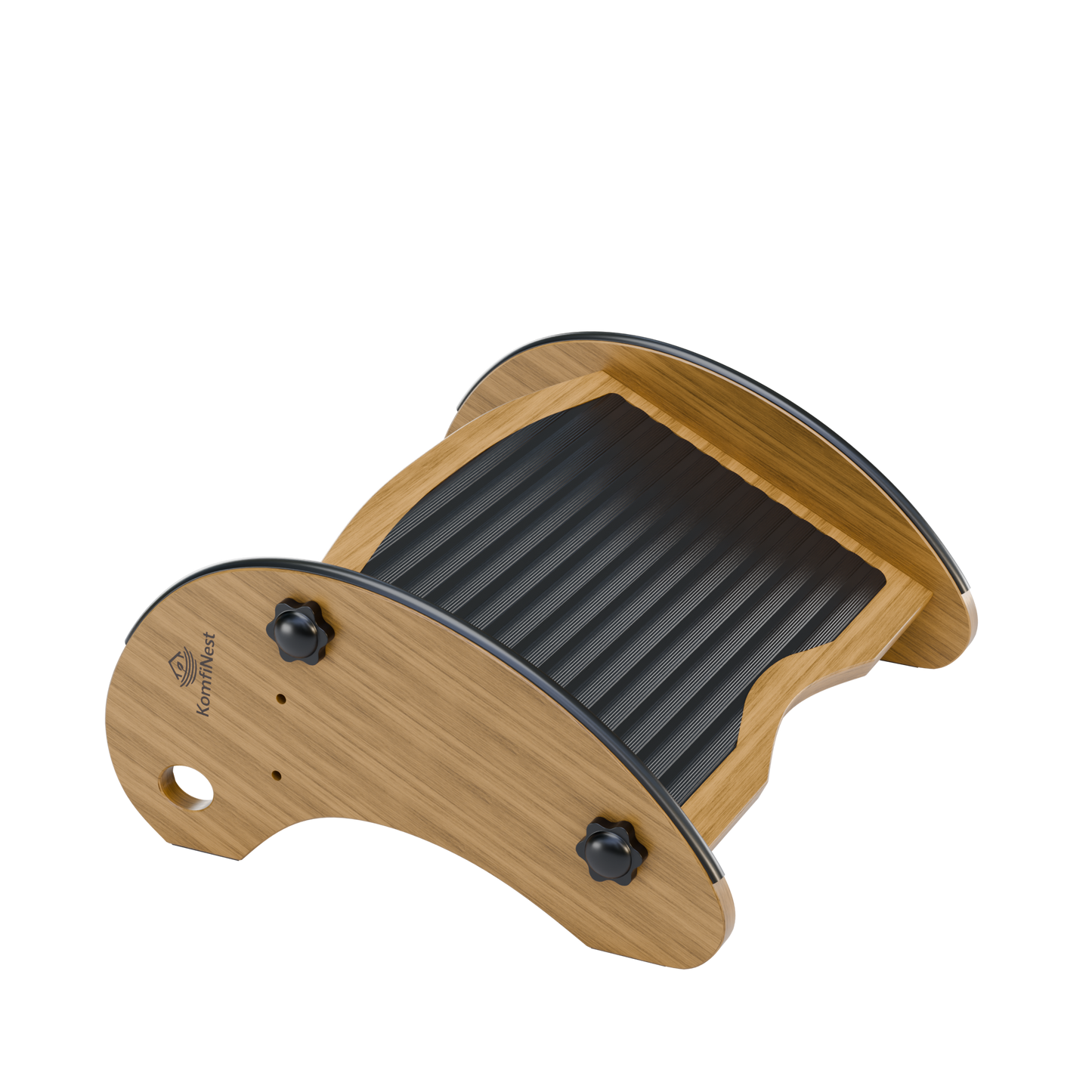 KomfiNest Ergonomic Bamboo Footrest