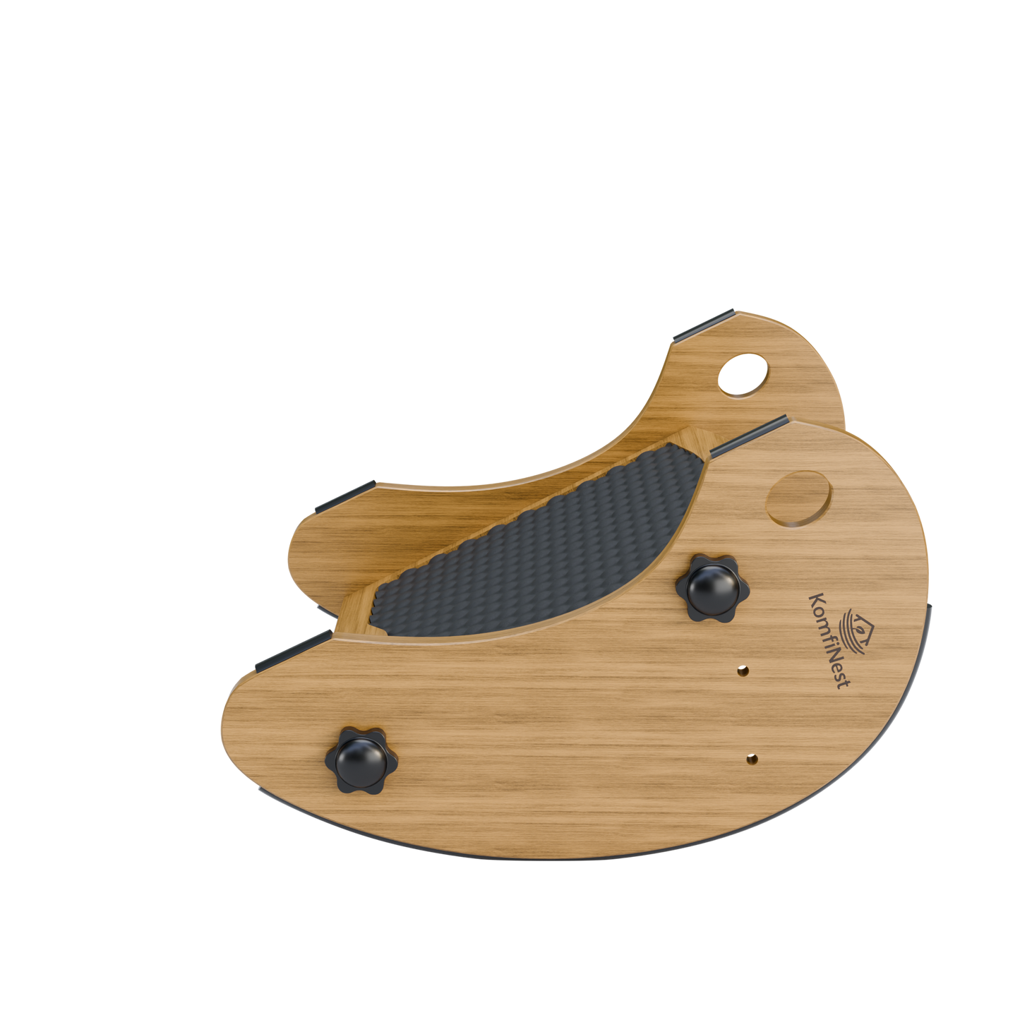 KomfiNest Ergonomic Bamboo Footrest