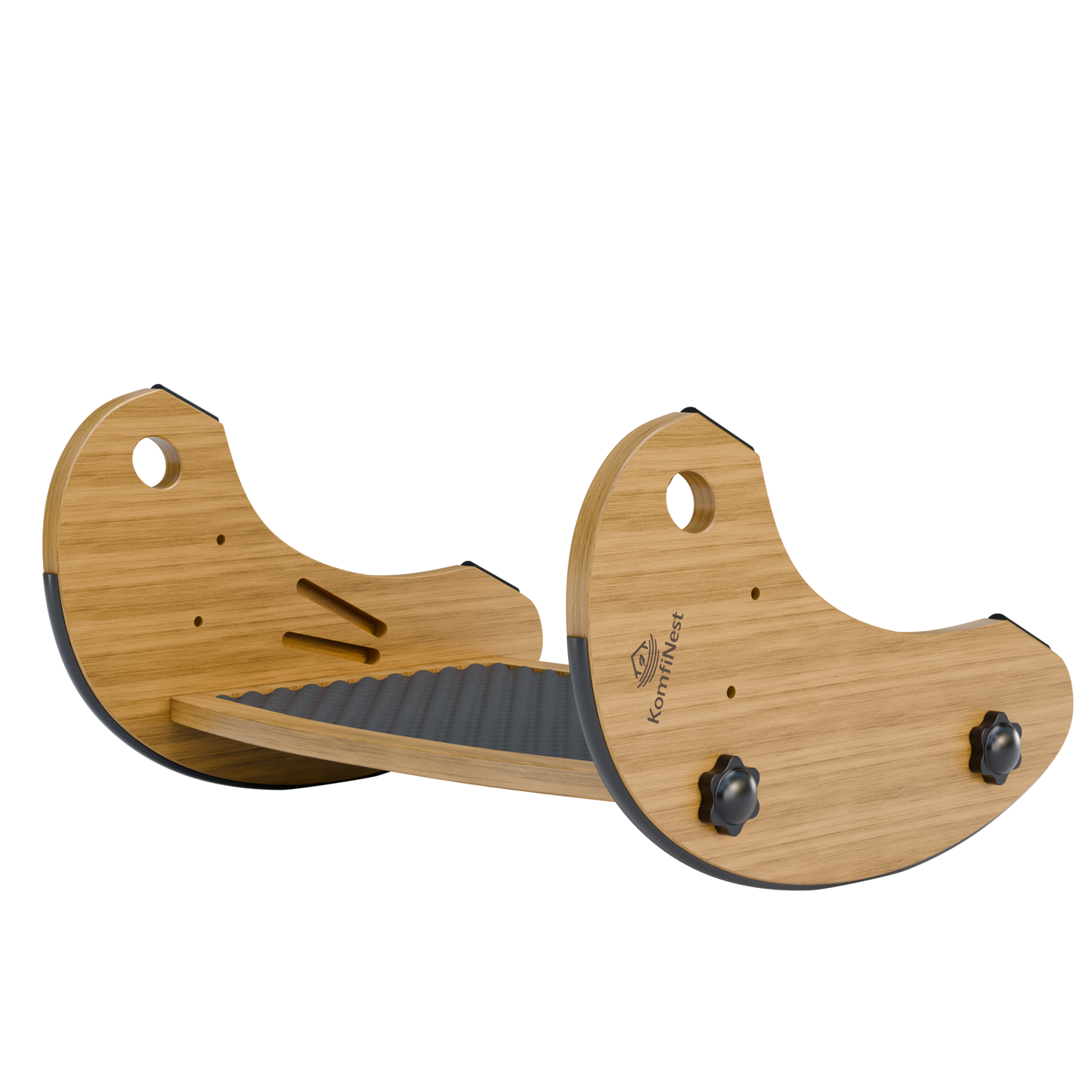 KomfiNest Ergonomic Bamboo Footrest